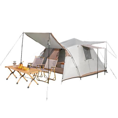 Tent outdoor double-layer automatic rainstorm-proof silver-coated sunscreen camping camping tent