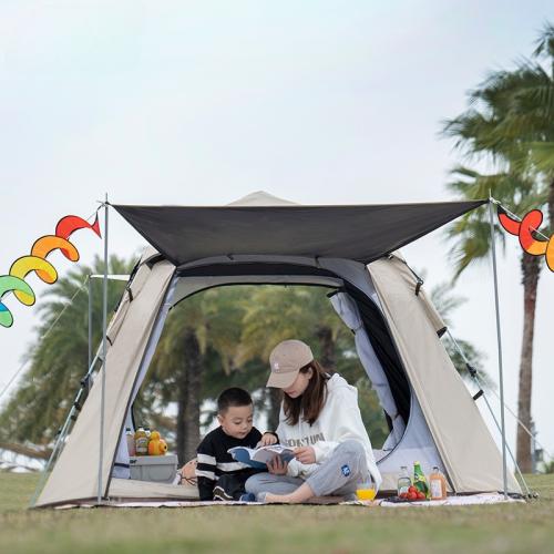 Outdoor Portable Folding Tent Automatic Quick Opening Oxford Cloth Thickened Camping Tent