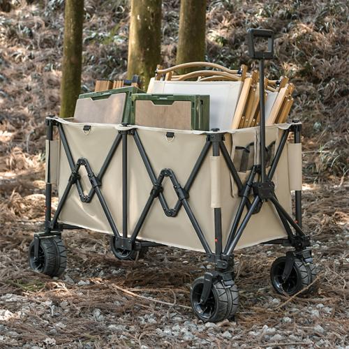 Camping Cart Outdoor Oversized Cart Foldable Off-road Wheel camping hand truck