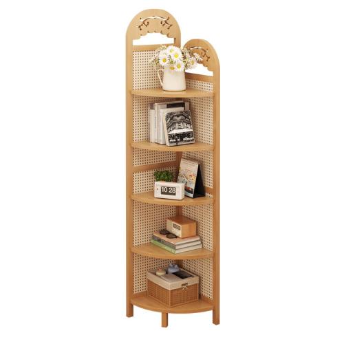 Corner Storage Rack Simple Style Corner Cabinet Decorative Rack Small Bookshelf