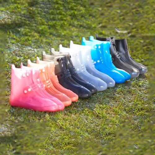 Injection moldingrain shoe cover non-slip thickened wear-resistant water shoe cover rain boots