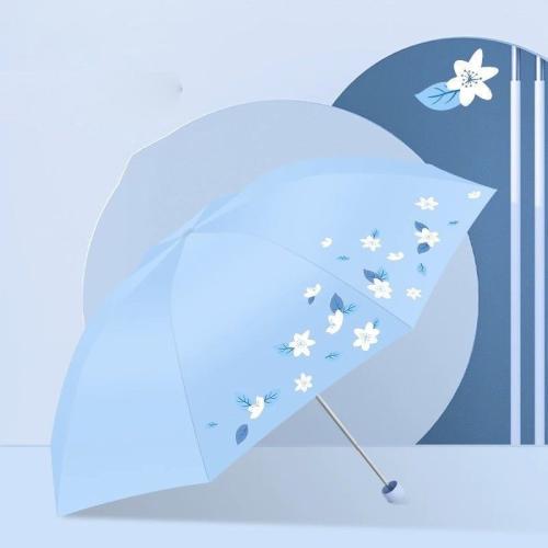 Umbrella Silver Glue Three-fold Sunshade Umbrella Foldable UV Protection