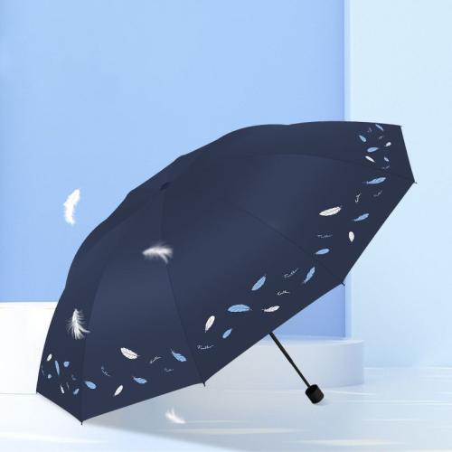 Umbrella Ten-bone Extra-large Thickened Reinforced Umbrella Fresh Simple UV-proof