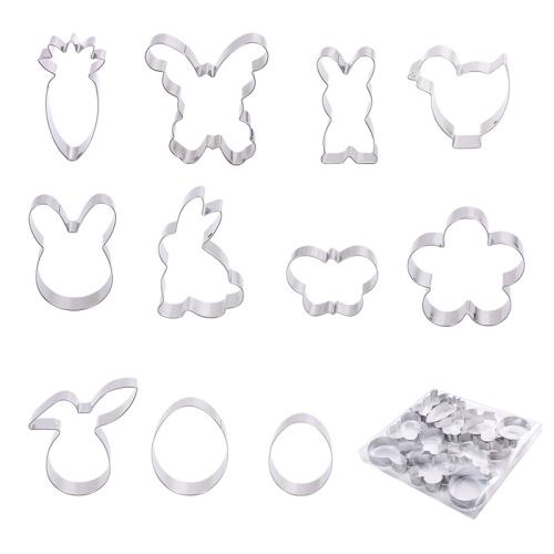 Focus on stainless steel biscuit mold Easter Christmas Halloween Thanksgiving Valentine's Day baking diy