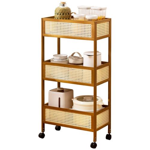 Kitchen Storage Rack Seasoning Rack Household Sideboard Multi-layer Trolley