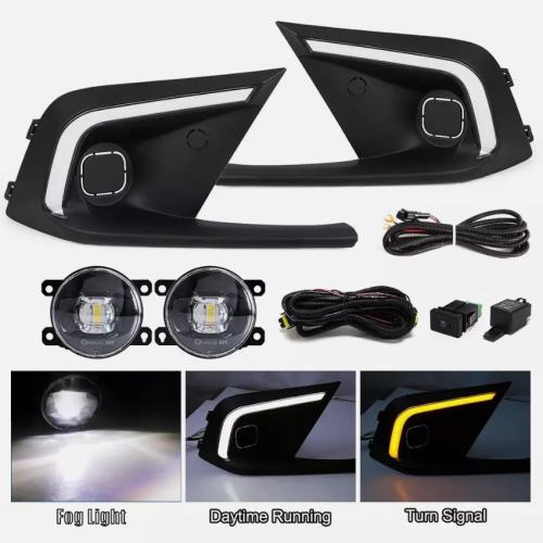 For 2022 2023 2024 Honda Civic LED Daytime Running Light DRL Fog Lights Kits