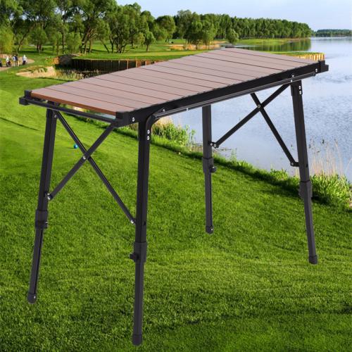 Lifting Table Aluminum Alloy Camping Table Portable Foldable Picnic Outdoor Table