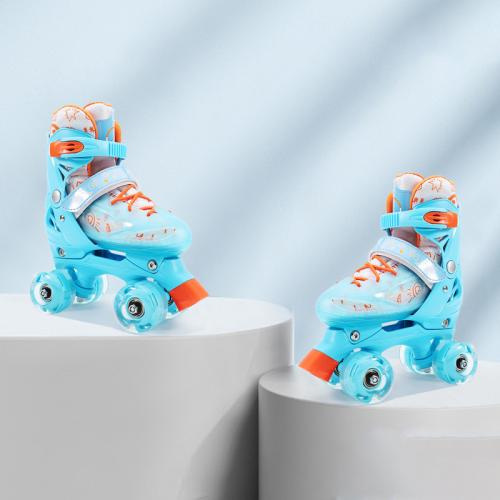 Two-in-One Quad Roller Skates Children Beginners Full Set