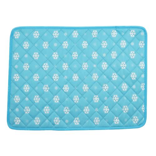 Summer Ice Silk Cool Pet Mat Printed Breathable Non-Slip Pet Cooling Ice Mat