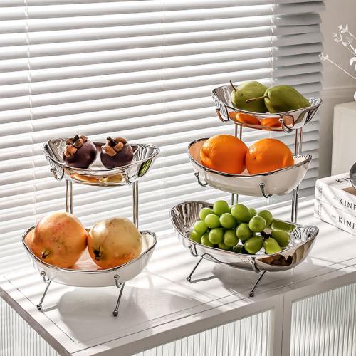 Metal & Porcelain Snack Tray PC