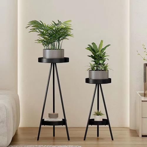 TV cabinet green plant stand iron balcony floor-standing storage rack