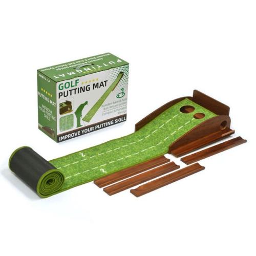 Madera & Nylon Golf Putting Mats,  trozo