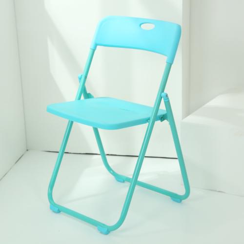 Portable Folding Plastic Dining Chair Home Use Outdoor Backrest Chair