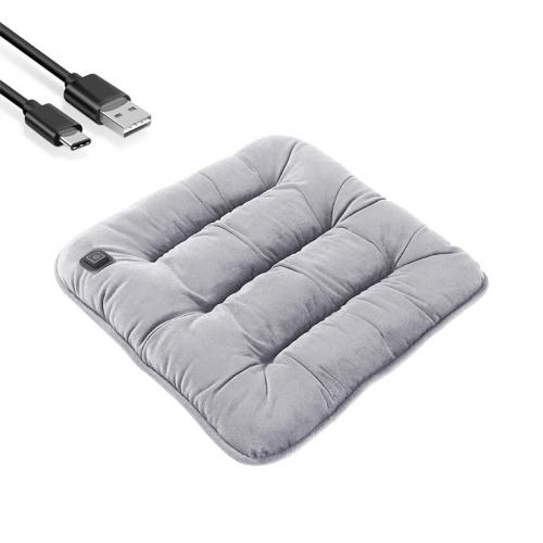 Graphene car heating cushion winter plush seat cushion 12V Universal Thermal usb electric heating cushion