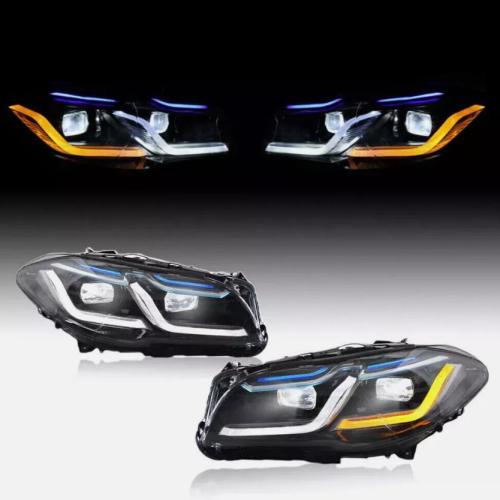 LED Headlights Assembly Upgrade For BMW 5 Series F10 F11 2014-2017 Xenon/Halogen WITHOUT AFS