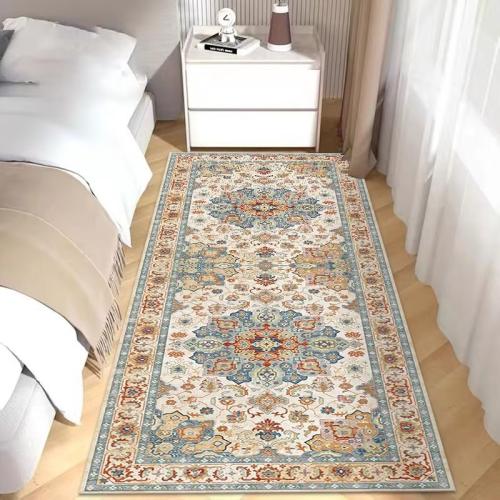 Persian style imitation cashmere bedroom bedside blanket non-slip living room running carpet