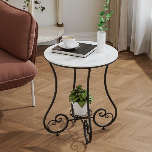 Sintered Stone & Carbon Steel Side Table PC