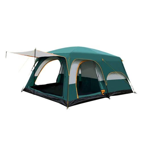 Outdoor tent 2 rooms 1 hall thickened sunscreen rainproof camping canopy tent