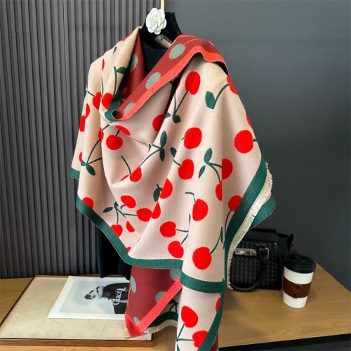 Imitation Cashmere Scarf Winter Women's All-match Long Shawl Scarf Warm Cloak