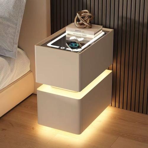 Smart Bedside Table Small New Simple Modern Cabinet Light Luxury High-end Storage Cabinet