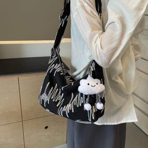 Embroidery Thread Tote Bag Fashionable Large Capacity New All-match Casual Bag