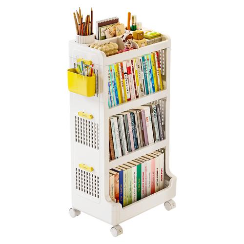 Movable Office Under-desk Storage Rack Bookshelf Storage Floor Multi-layer Book Storage Rack