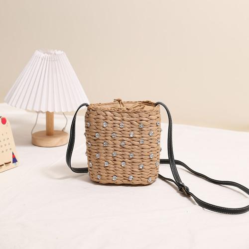 Fashion Straw Bag Women's New Woven Bag Beach Bag All-match Crossbody Bag