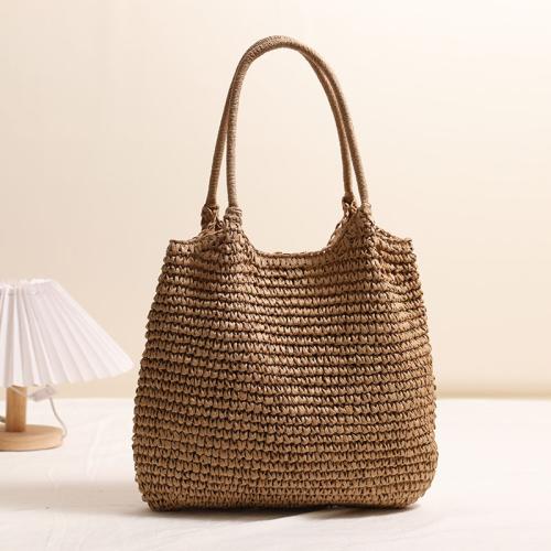 Large capacity tote straw woven bag new casual shoulder bag beach bag