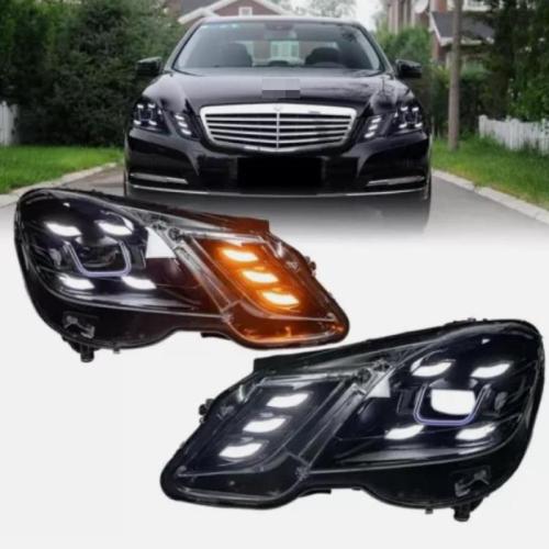 Pair Led Headlights For Mercedes-Benz E-Class W212 2010-2013 Projector Head Lamp WITHOUT AFS