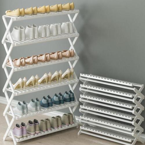 Folding Shoe Rack Household Multi-layer Storage Rack Simple Display Rack