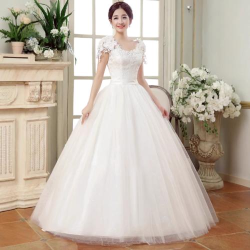 Polyester Long Evening Dress white PC