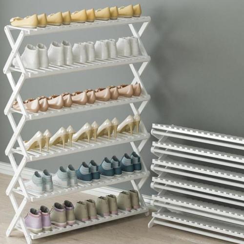 Folding Shoe Rack Household Multi-layer Storage Rack Simple Display Rack