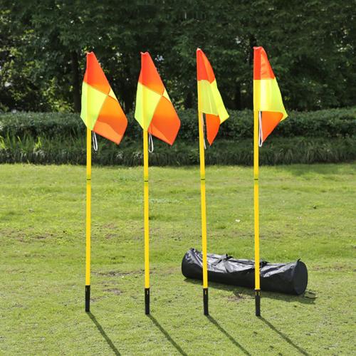 Football sign Rod training winding Rod corner flag plug-in barrier Rod