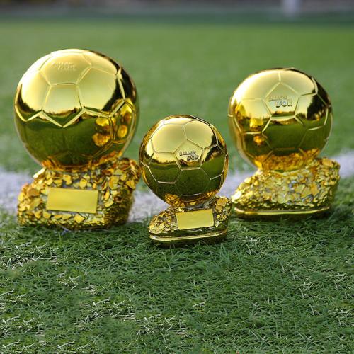 Resin Football Trophy Golden Award Outstanding Player Award Competition Trophy