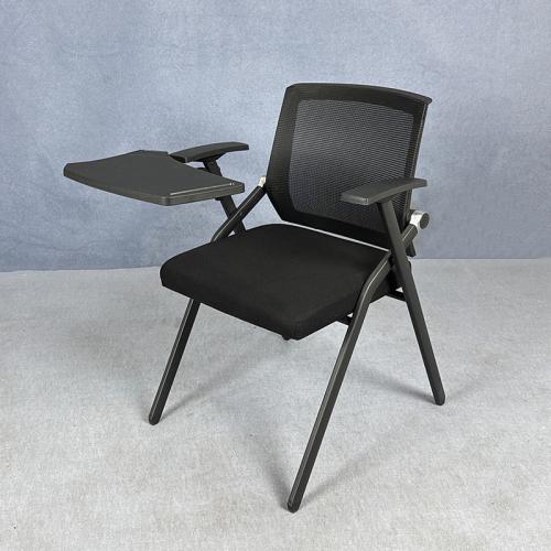 Folding conference chair with writing board meeting chair