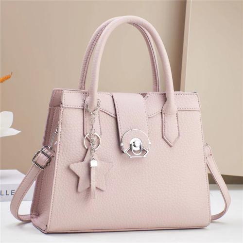 Simple Solid Color Fashion Women's High-end Large Capacity Handbag