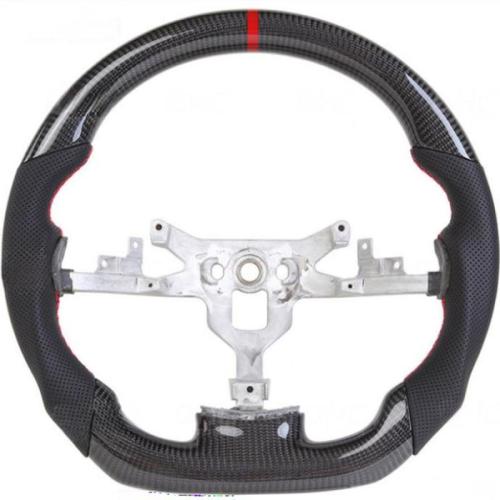 For Corvette C6 Steering Wheel Hydro Dip Carbon Fiber 2006-2011 Z06 ZR1 Red Line