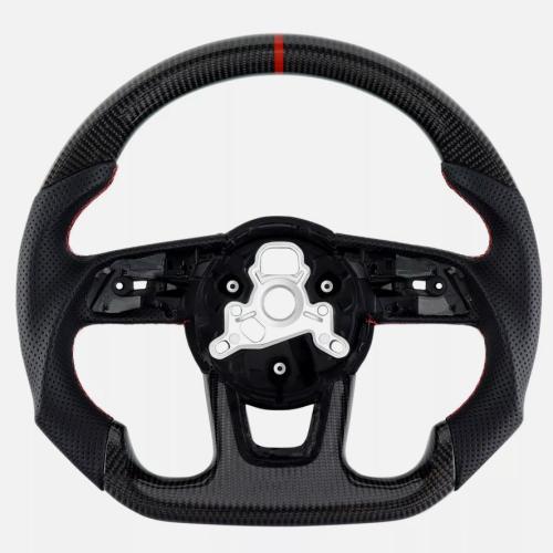 Real Carbon Fiber Steering Wheel For Audi S3 S4 S5 RS3 RS4 RS5 RS6 2017+