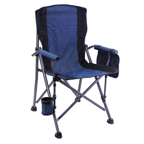 Outdoor Camping BBQ Portable Armrest Backrest Folding Chair Fishing Chair