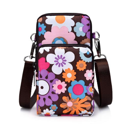 Printed Nylon Crossbody Bag Mini Bag Crossbody Coin Purse Mobile Phone Bag