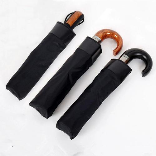 Automatic Folding Umbrella Sunshade Black Glue Non-transparent Three Fold Sun Protection Umbrella