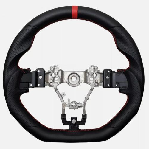 Black Sports Steering Wheel Red Strip for 2015-2020 SUBARU STI WRX S209