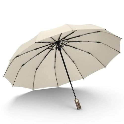 Automatic Mechanical Umbrella Portable Sunny and Rainy Dual-use Three-fold Umbrella