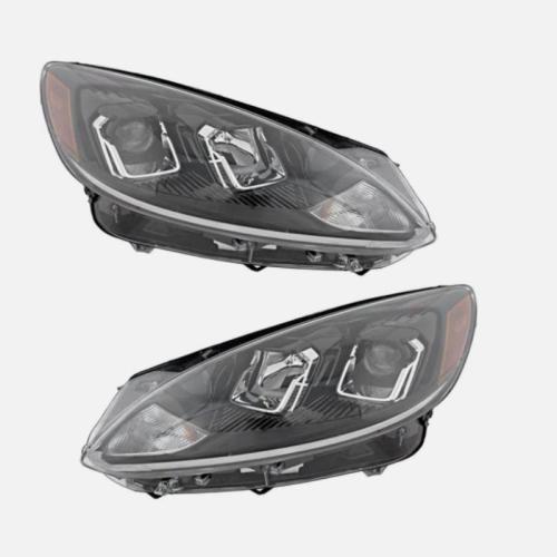 Left and Right Headlights For Ford Escape 2020-2022 Halogen w/ Bulbs CAPA S Trim