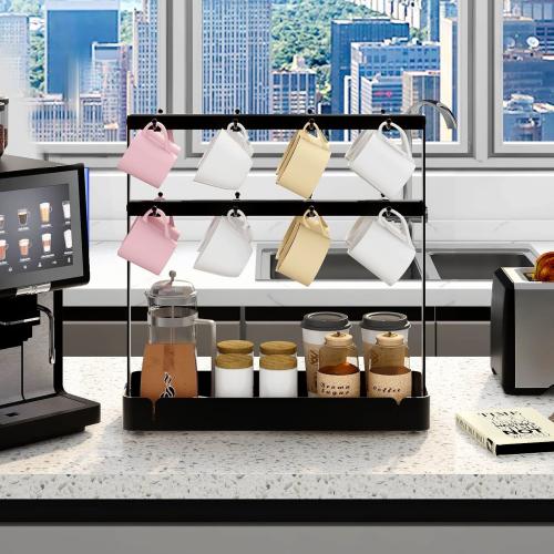 Removable Hook Coffee Cup Holder Household Kitchen Multi-Layer Non-Punch Mug Hanger