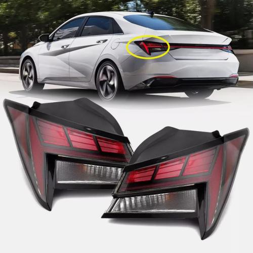 Pair LED Tail Light Left & Right Brake Lamp Outer For Hyundai Elantra 2021-2024