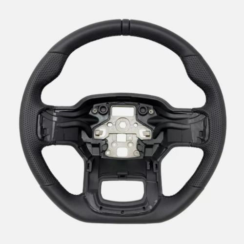 Black 3D Ring Sports Steering Wheel for 2021+ Ford F150 XL XLT LIMITED