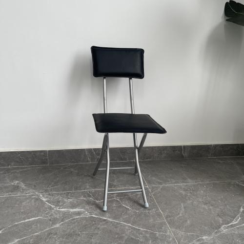 Household Chair Leather Surface Simple Back Chair Convenient Dining Chair