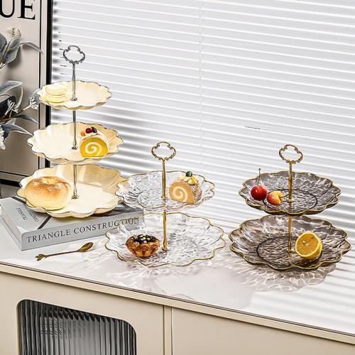 Multi-layer Fruit Plate Household Candy Plate Snack Plat Dessert Shelf