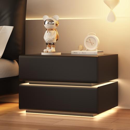 Bedside table small new modern minimalist solid wood storage cabinet